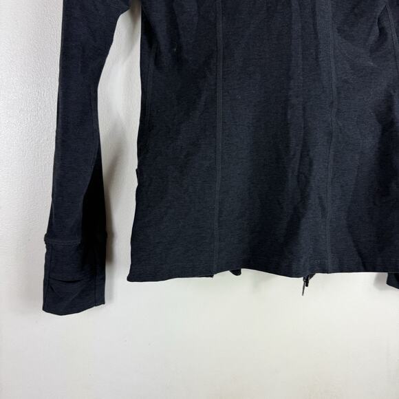 Beyond Yoga Jacket Womens Size XS Black‎ Off Set Zipper Athletic Running USA - Picture 9 of 12